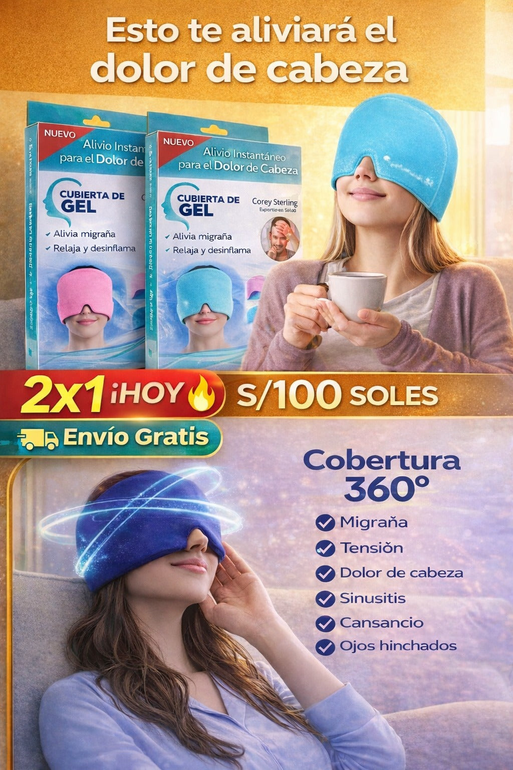 MASCARILLA PARA LA MIGRAÑA