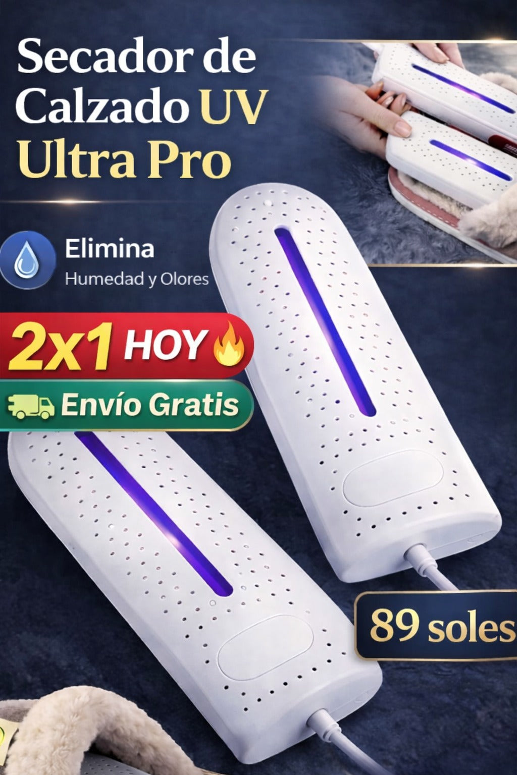 secador uv para calzado